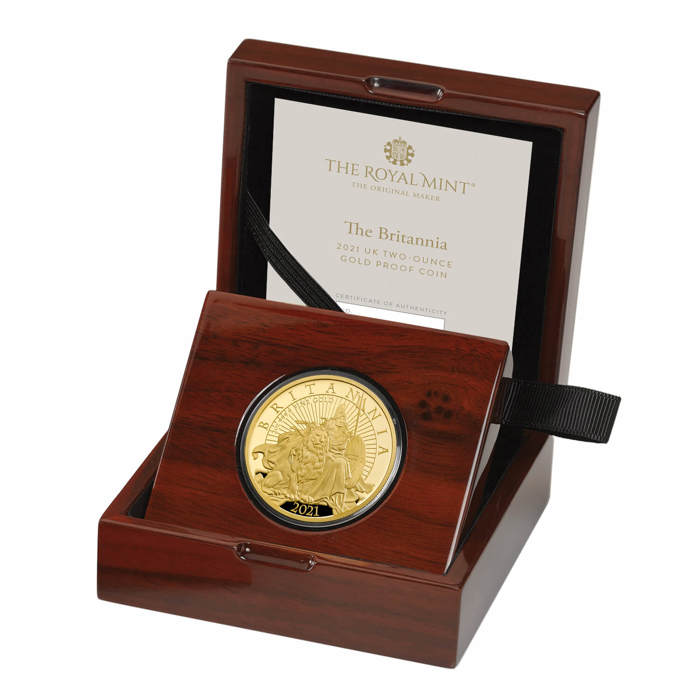 The Britannia 2021 UK Two-Ounce Gold Proof Coin