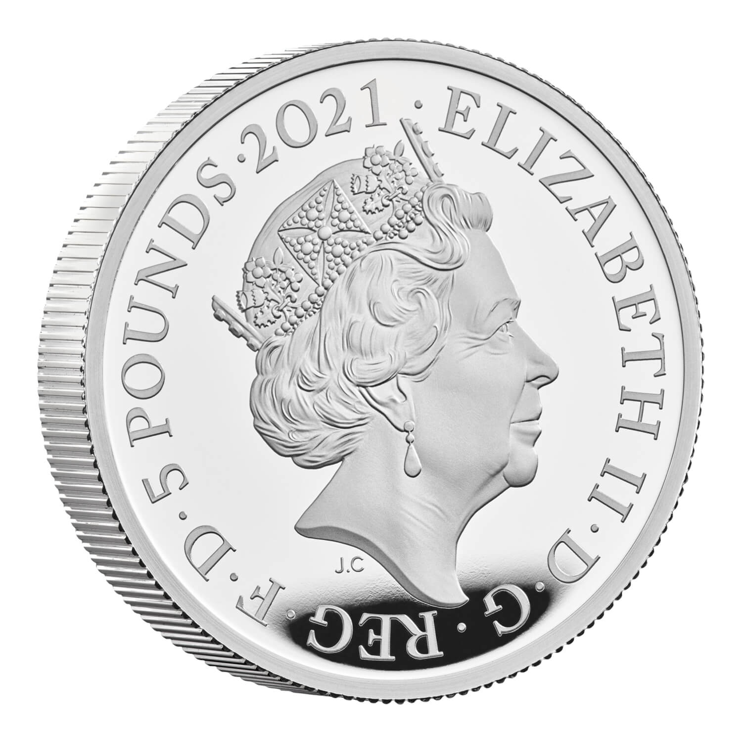 Gothic Crown Portrait 2021 UK 2oz Silver Proof Coin | The Royal Mint