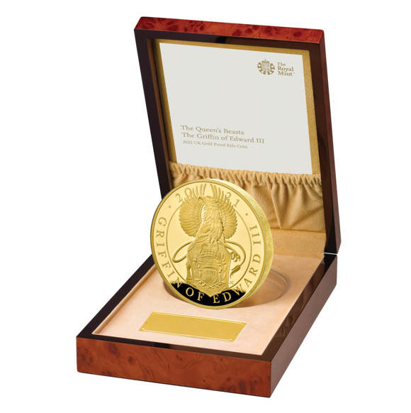 The Griffin of Edward III 2021 UK Gold Proof Kilo Coin