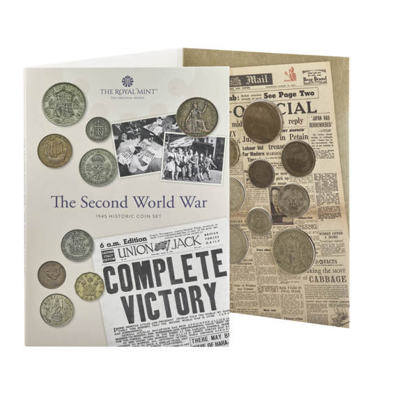 Second World War 1945 Coin Set