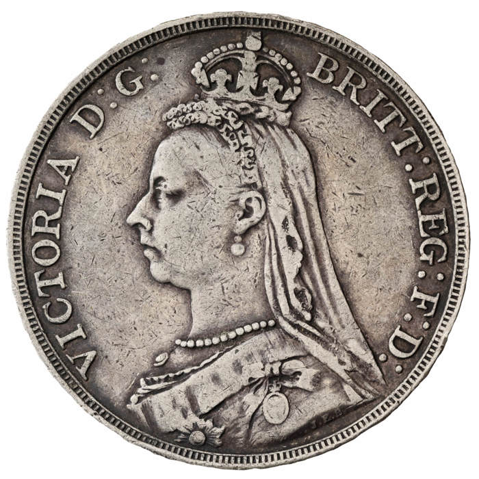 1887-1892 Victoria Jubilee Head Crown - London