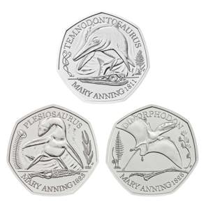 The Mary Anning Collection 2021 UK Brilliant Uncirculated Three-Coin Series 