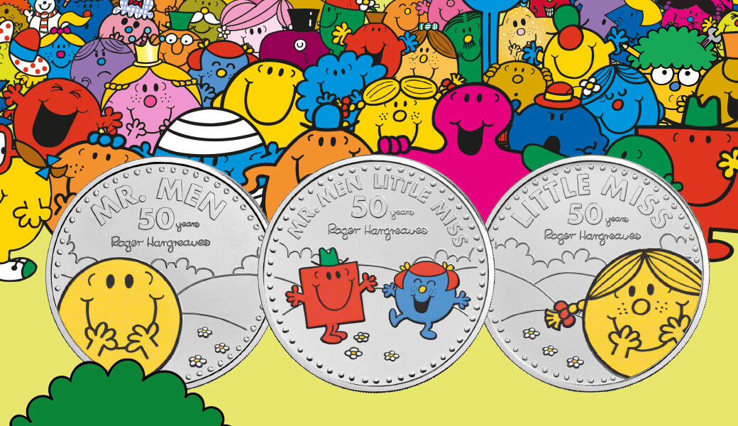 Mr Men and Little Miss Books 50 year timeline | The Royal Mint
