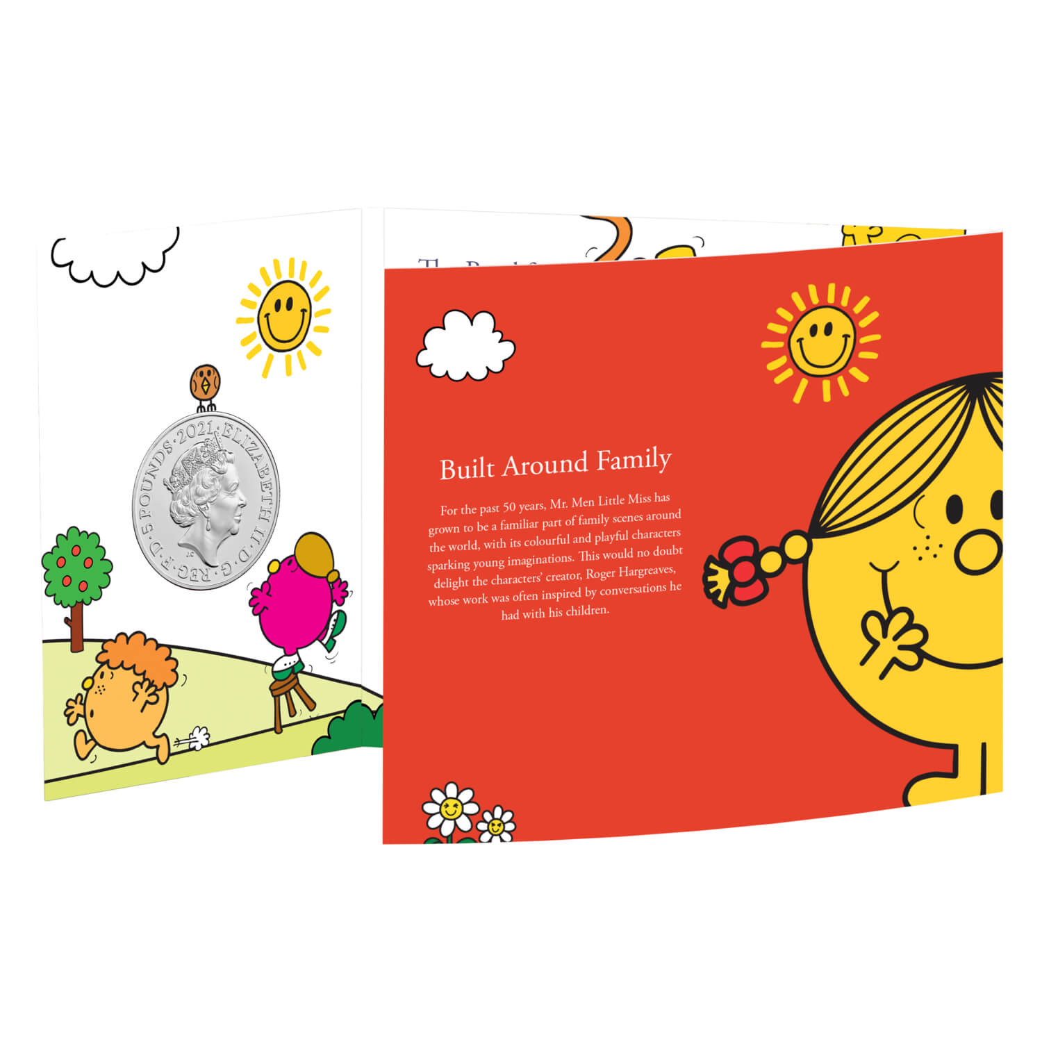 Little Miss Sunshine 2021 UK £5 BU Coloured Coin | The Royal Mint