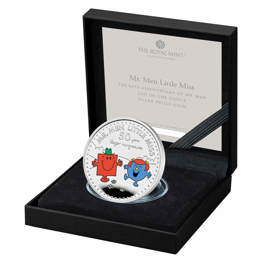 Mr. Strong and Little Miss Giggles – The 50th Anniversary of Mr. Men Little Miss 2021 UK One Ounce Silver Proof Coin