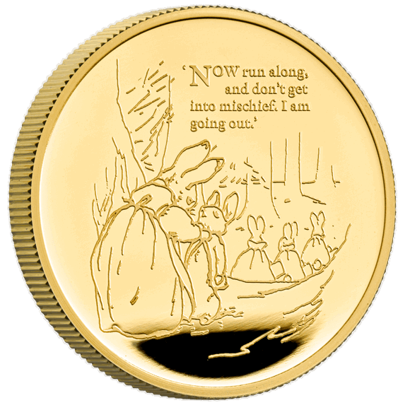 Peter Rabbit™ 2021 UK One Ounce Gold Proof Coin