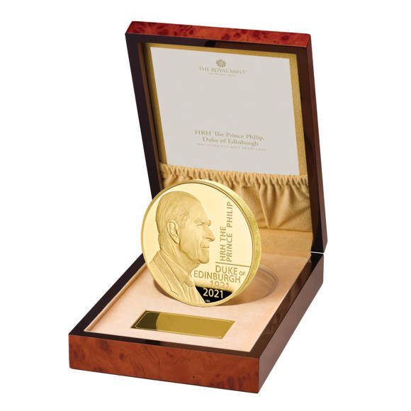 HRH The Prince Philip, Duke of Edinburgh 2021 UK One Kilo Gold Proof Coin