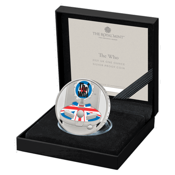 The Who 2021 UK One Ounce Silver Proof Coin