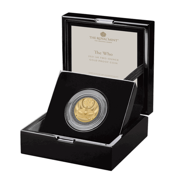 The Who 2021 UK Two Ounce Gold Proof Coin