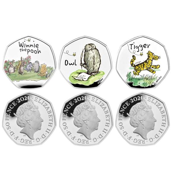 The Winnie the Pooh and Friends 2021 and 2022 UK Silver Proof Six-Coin Series