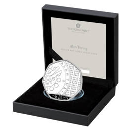 Alan Turing 2022 UK 50p Silver Proof Coin 