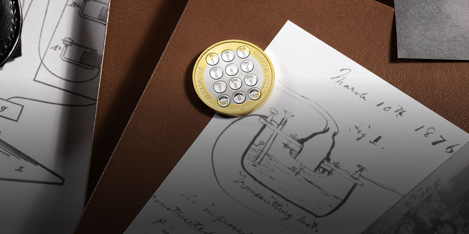 Alexander Graham Bell Three-Coin Set | The Royal Mint