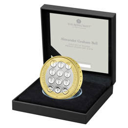 Alexander Graham Bell 2022 UK £2 Silver Proof Piedfort Coin