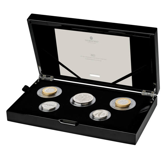 The 2022 United Kingdom Silver Proof Piedfort Commemorative Coin Set