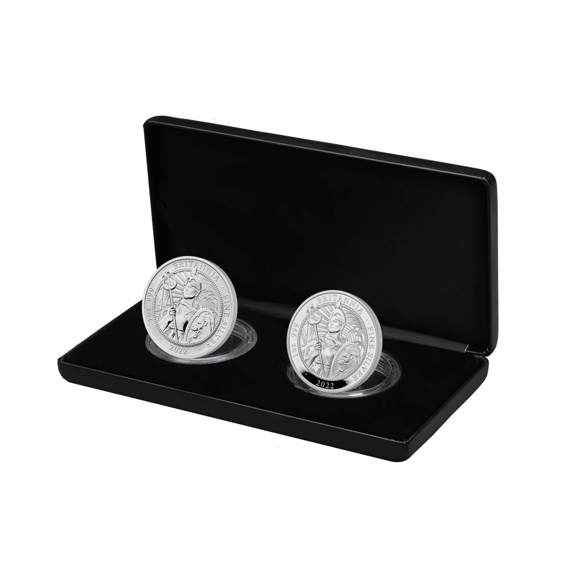 The Britannia 2022 UK 2-Coin Silver Proof Set