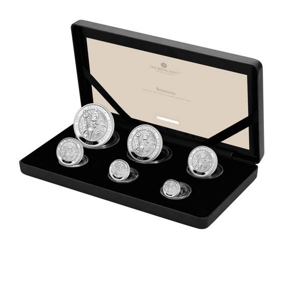 The Britannia 2022 UK 6-Coin Silver Proof Set