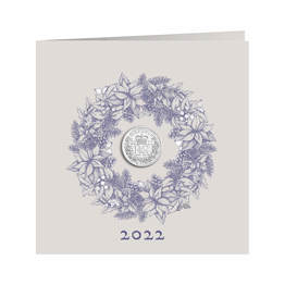 2022 Christmas Silver Six Pence Card