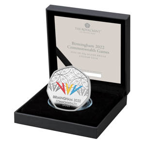 Birmingham 2022 Commonwealth Games UK 50p Silver Proof Coloured Coin