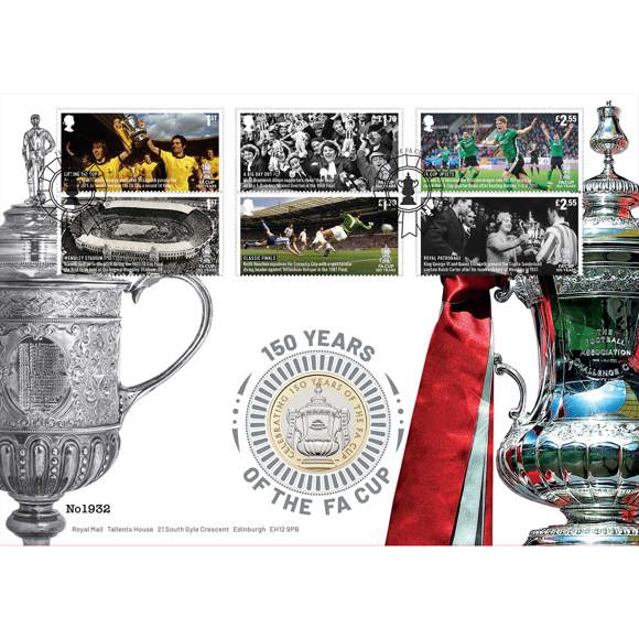 The 150th Anniversary of the FA Cup 2022 UK £2 Brilliant Uncirculated Coin Cover