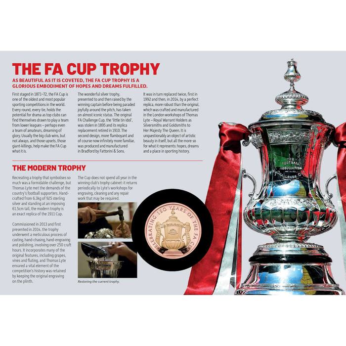 The 150th Anniversary of the FA Cup 2022 UK £2 Gold Proof Coin Cover