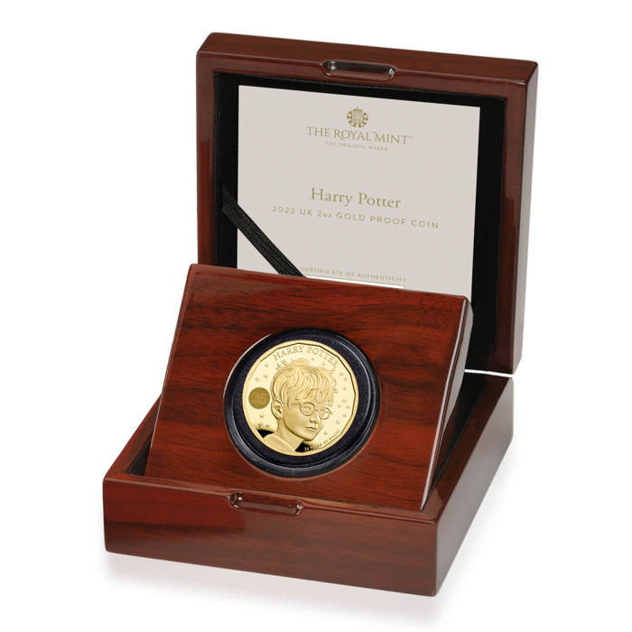 Harry Potter 2022 UK 2oz Gold Proof Coin
