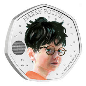 Harry Potter 2022 UK 50p Brilliant Uncirculated Colour Coin
