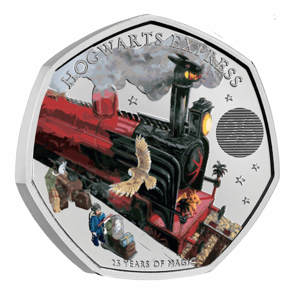 Hogwarts Express 2022 UK 50p Colour Brilliant Uncirculated Coin