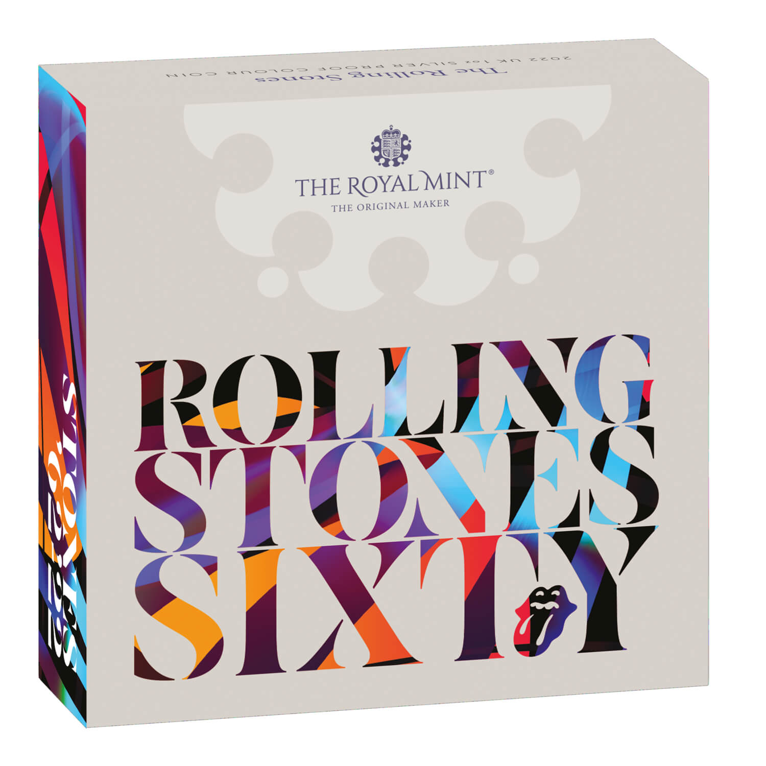 The Rolling Stones 2022 UK 1oz Silver Proof Colour Coin