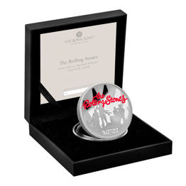 The Rolling Stones 2022 UK 1oz Silver Proof Colour Coin