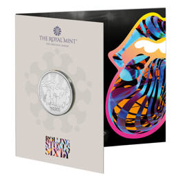 The Rolling Stones Coins 1 £5 Brilliant Uncirculated Coin