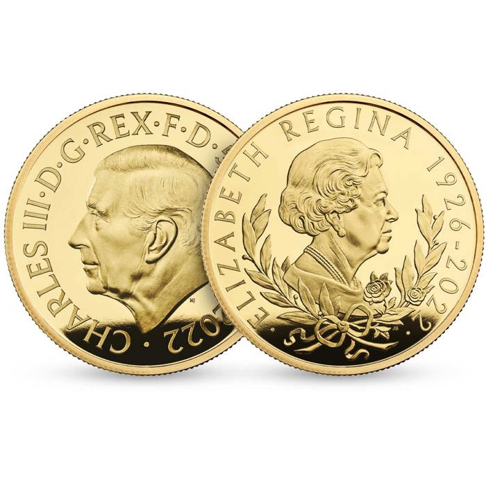 Her Majesty Queen Elizabeth II 2022 UK 1/4oz Gold Proof Coin