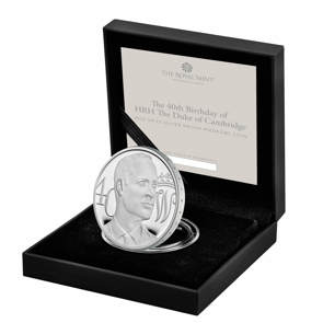 The 40th Birthday of HRH The Duke of Cambridge 2022 UK £5 Silver Proof Piedfort Coin