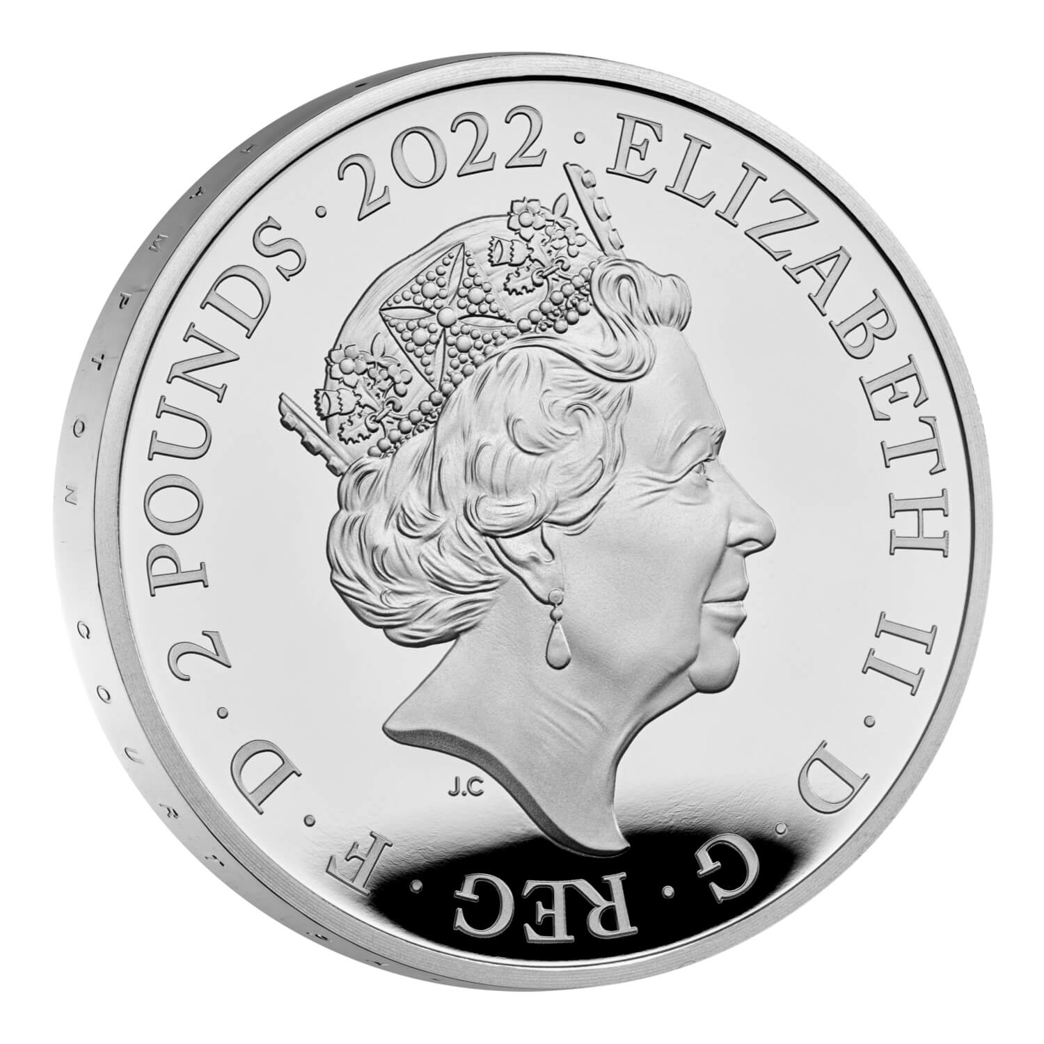 Royal Tudor Beasts Lion England 2022 UK Silver Proof Two-Coin Set