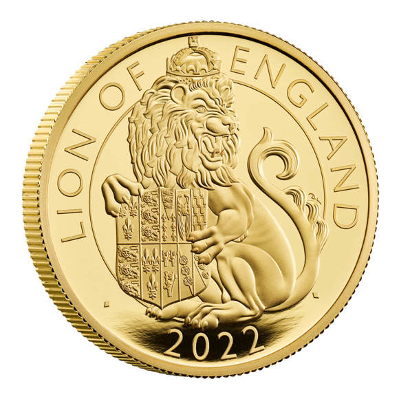 The Royal Tudor Beasts The Lion of England 2022 UK 2oz Gold Proof Coin