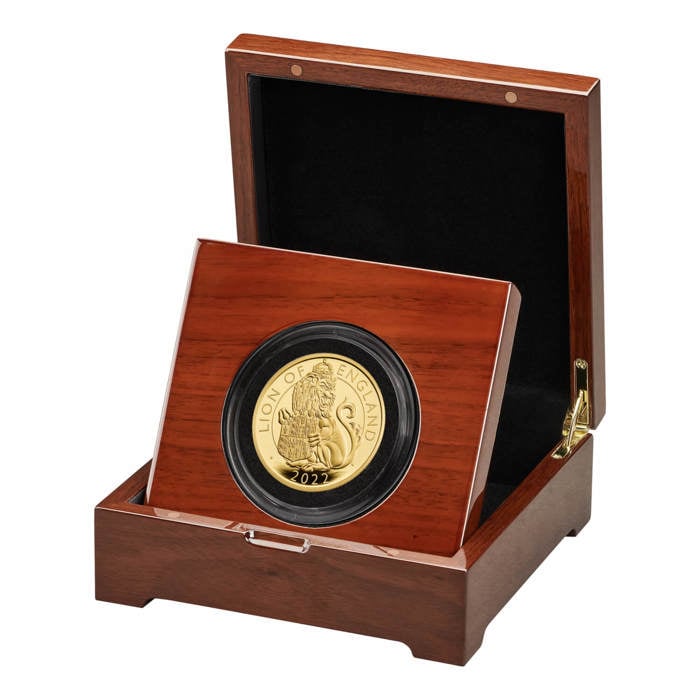The Royal Tudor Beasts The Lion of England 2022 UK 5oz Gold Proof Coin