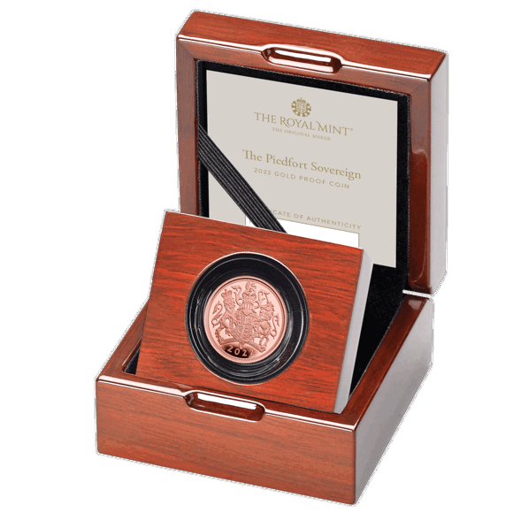 The Piedfort Sovereign 2022 Gold Proof Coin
