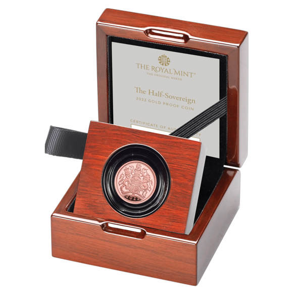 The Half Sovereign 2022 Gold Proof Coin 		