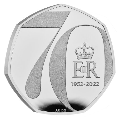 The Platinum Jubilee UK 50p Coin