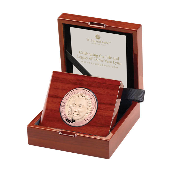 Celebrating the Life and Legacy of Dame Vera Lynn 2022 UK £2 Gold Proof Coin