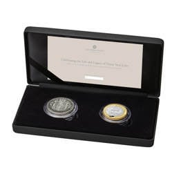 Dame Vera Lynn 1917 Half-Crown and 2022 UK £2 Silver Proof 