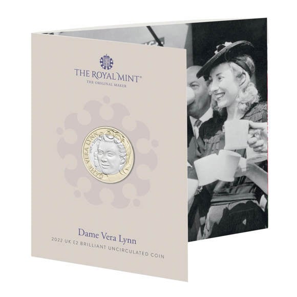 Celebrating the Life and Legacy of Dame Vera Lynn 2022 UK £2 Brilliant Uncirculated Coin