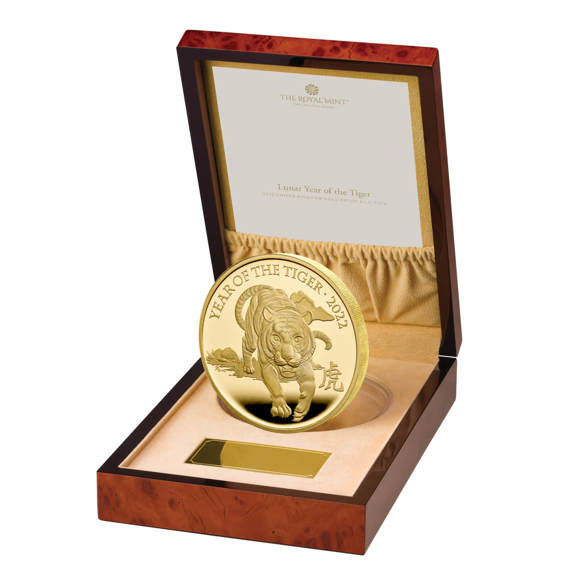 Lunar Year of the Tiger 2022 United Kingdom Gold Proof Kilo Coin