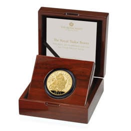 The Royal Tudor Beasts The Bull of Clarence 2023 UK 2oz Gold Proof Coin
