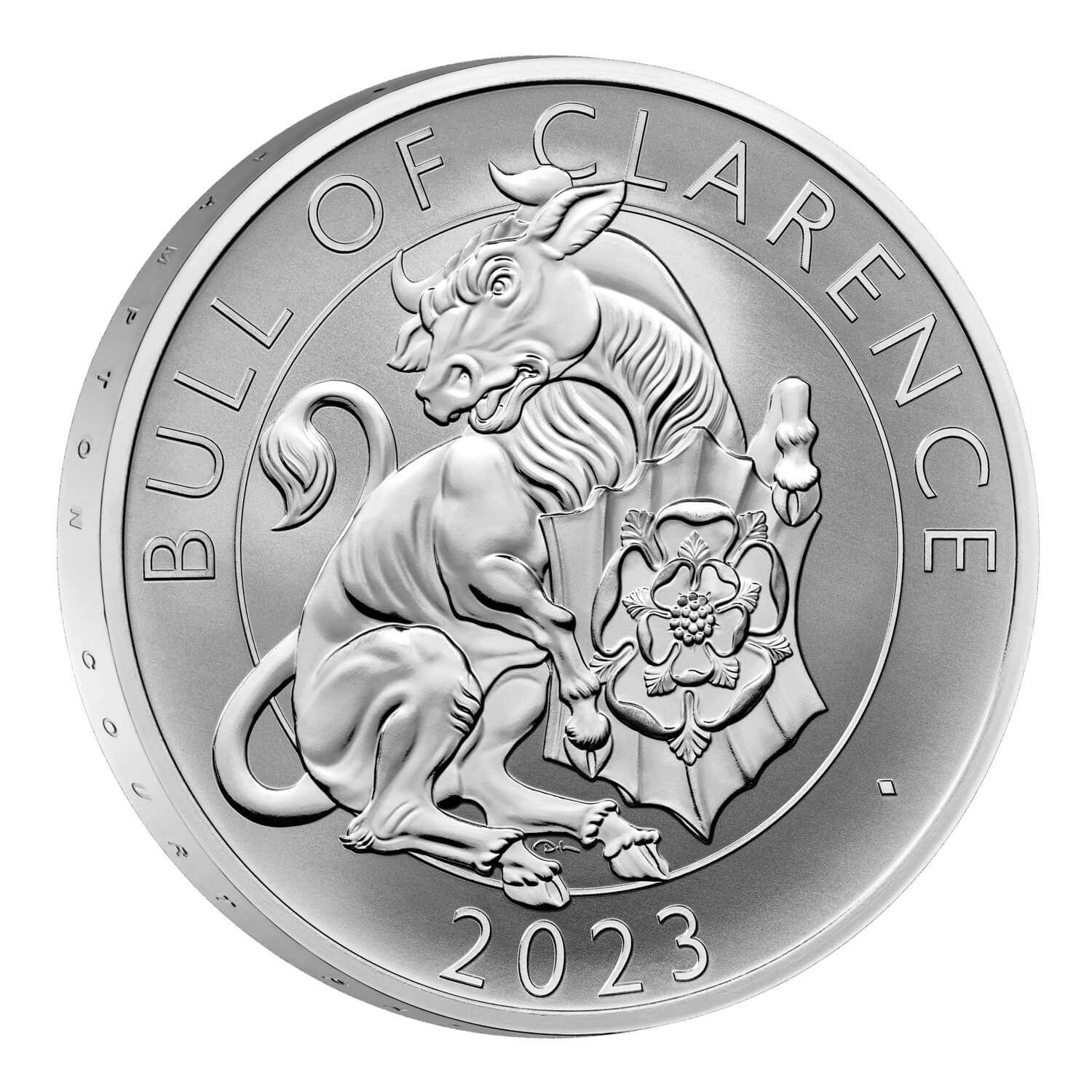 Royal Tudor Beasts Bull of Clarence 2023 UK Silver Proof Two-Coin Set