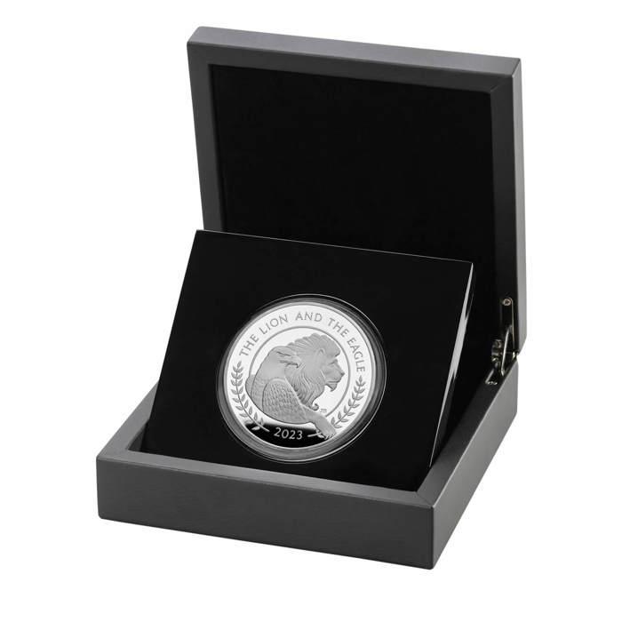 The Lion and The Eagle 2023 UK 5oz Silver Proof Coin