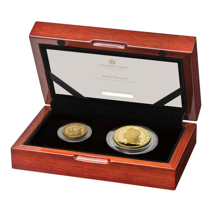 British Monarchs King George II Two-Coin Gold Set