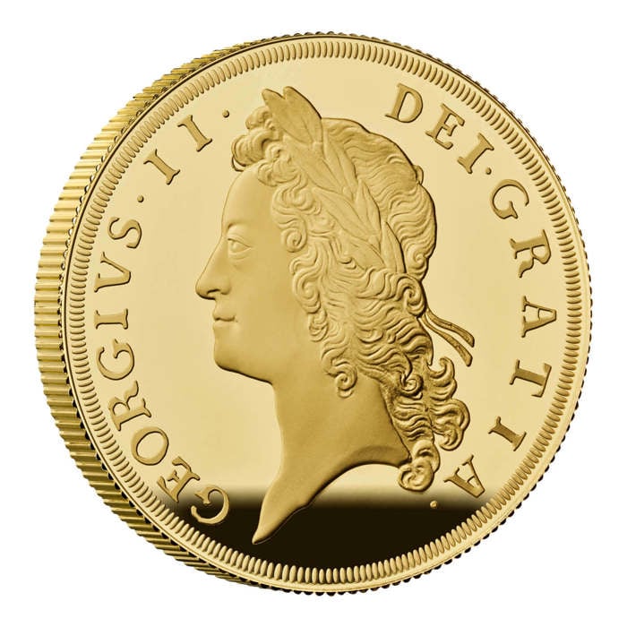 British Monarchs King George II 2023 UK 2oz Gold Proof Coin