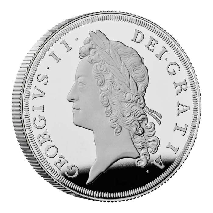 British Monarchs King George II 2023 UK 2oz Silver Proof Coin