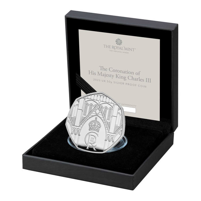 The Coronation of His Majesty King Charles III 2023 UK 50p Silver Proof Coin