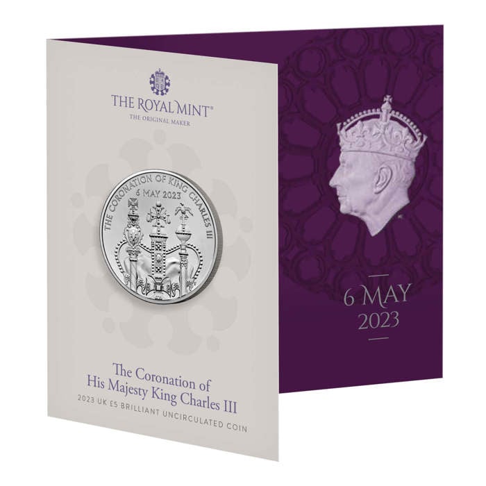 The Coronation of His Majesty King Charles III 2023 UK £5 Brilliant Uncirculated Coin